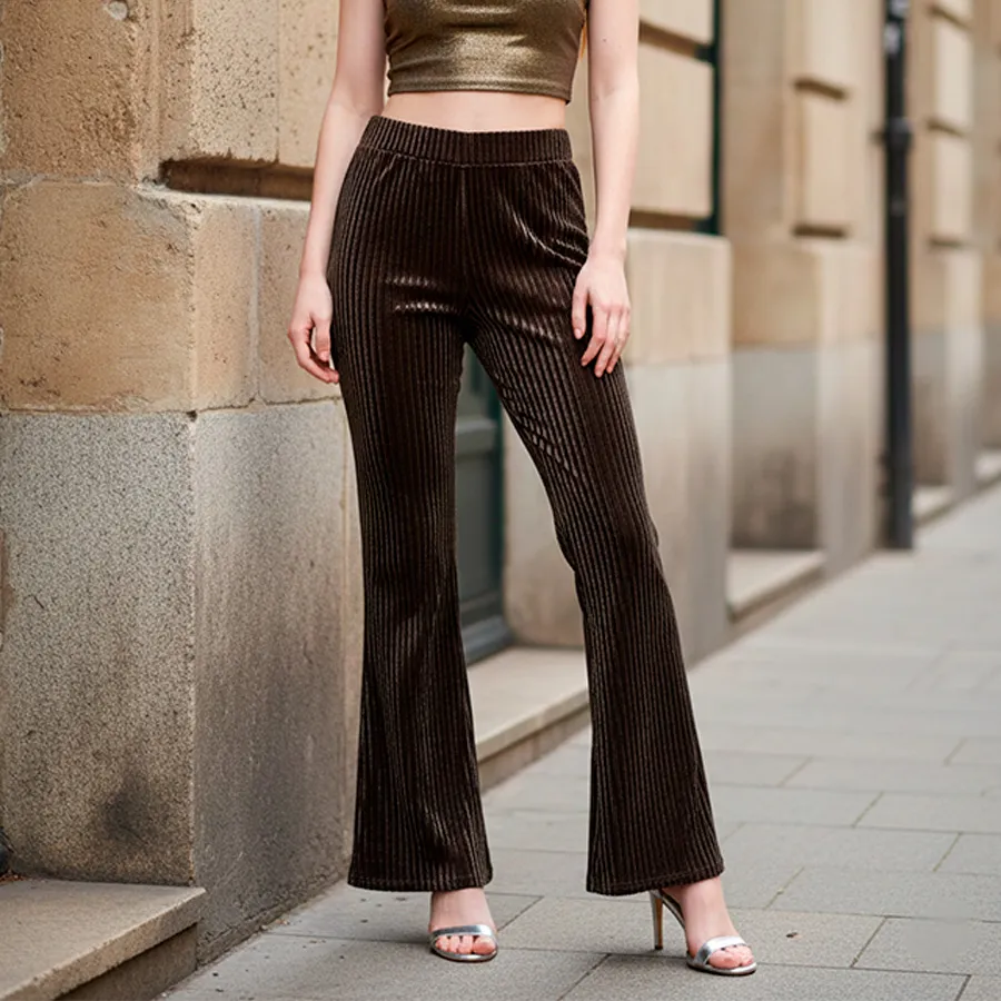 2511 PANTALON BRILLOSO DE MUJER 8122